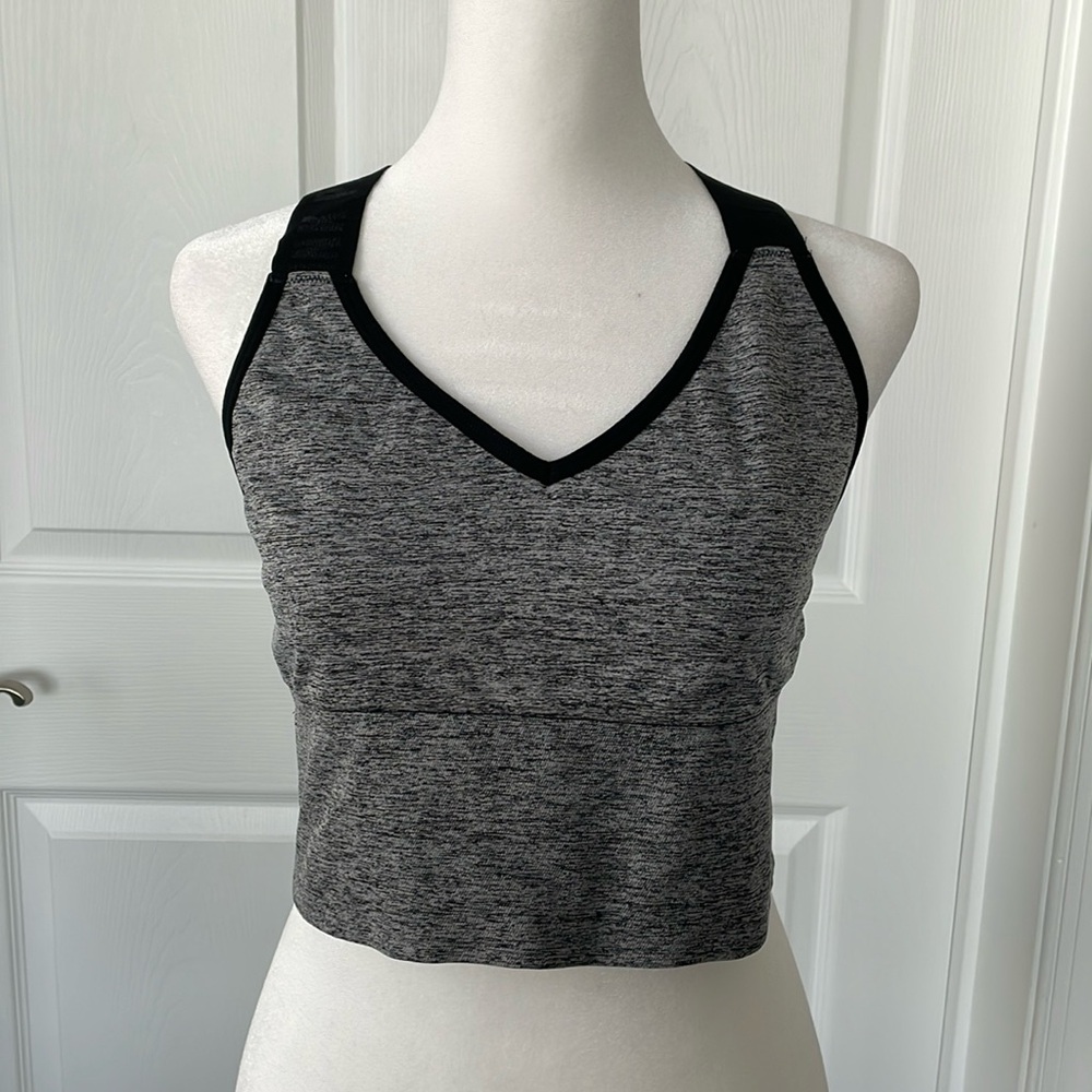 PINK Heathered Gray  Sports Bra